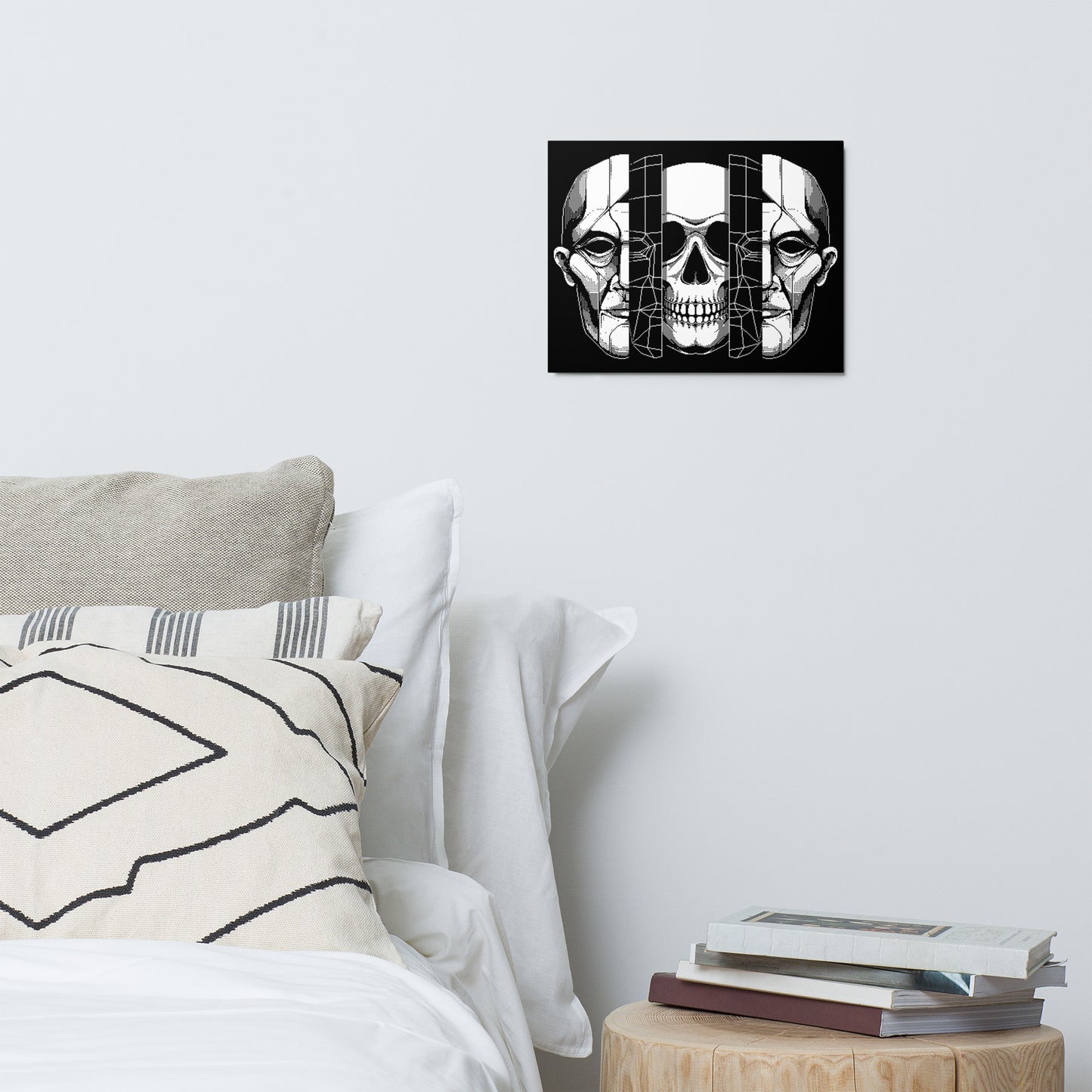 BONES-GEOMETRY-TEXTURE_Metal print