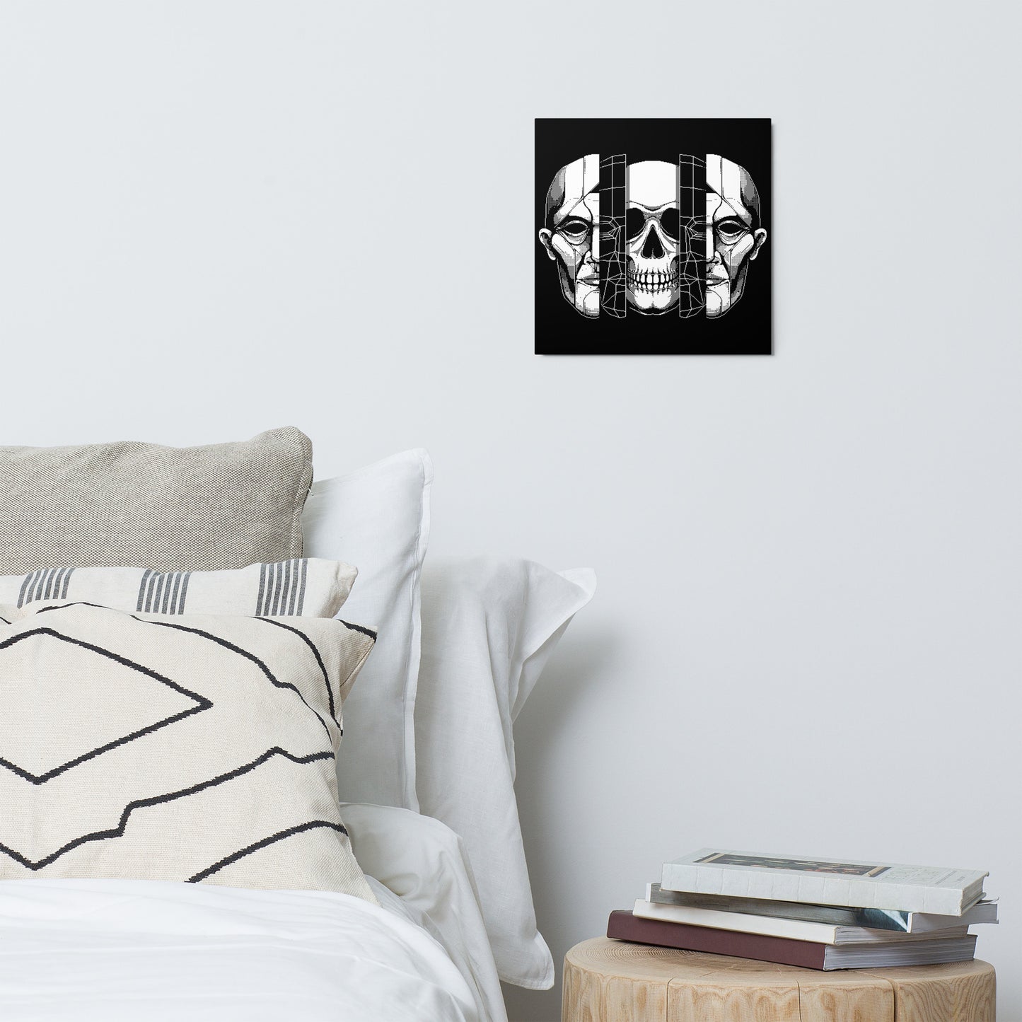 BONES-GEOMETRY-TEXTURE_Metal print