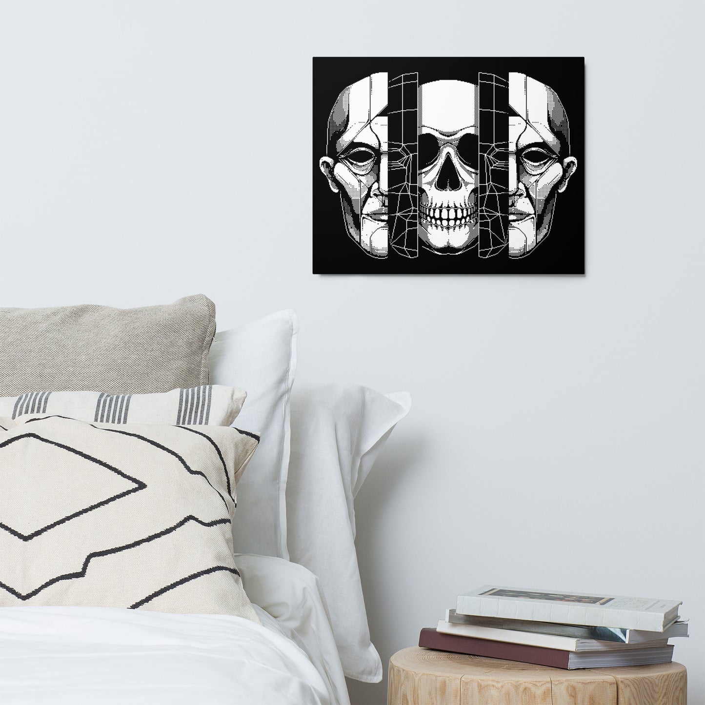 BONES-GEOMETRY-TEXTURE_Metal print