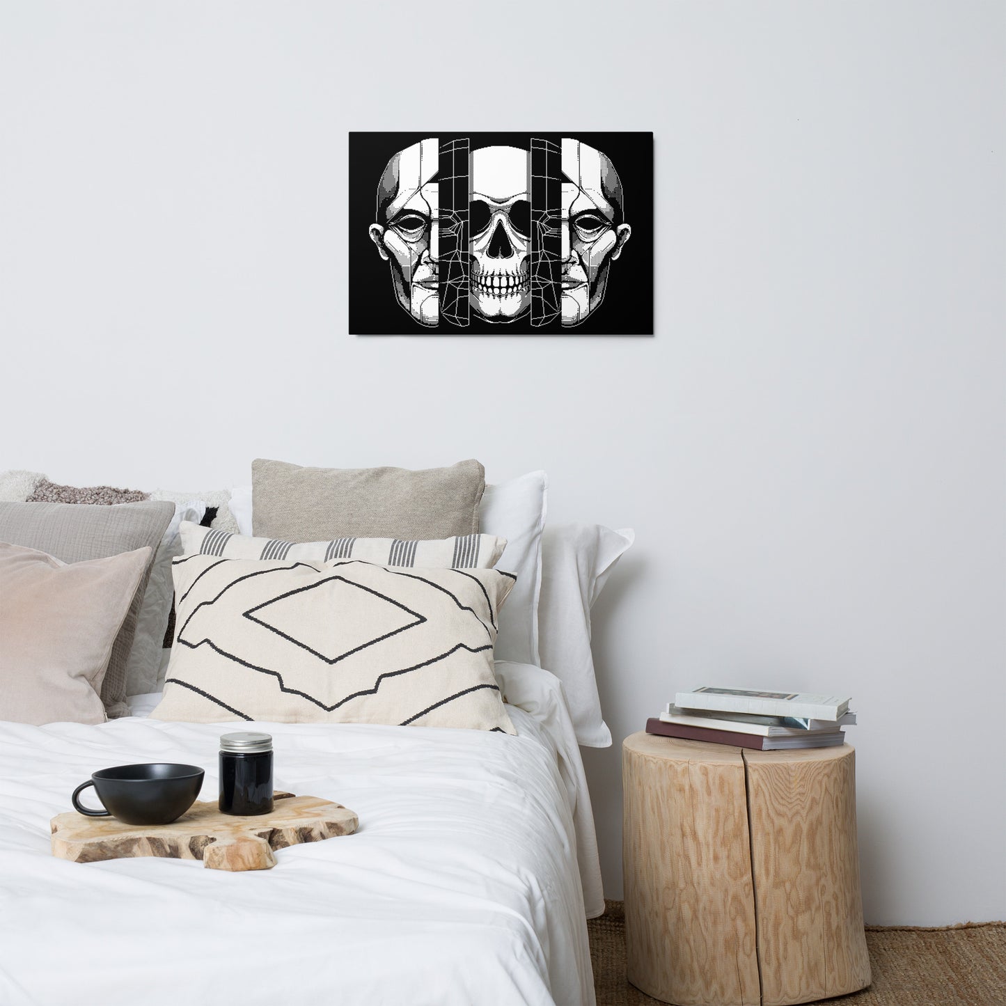 BONES-GEOMETRY-TEXTURE_Metal print