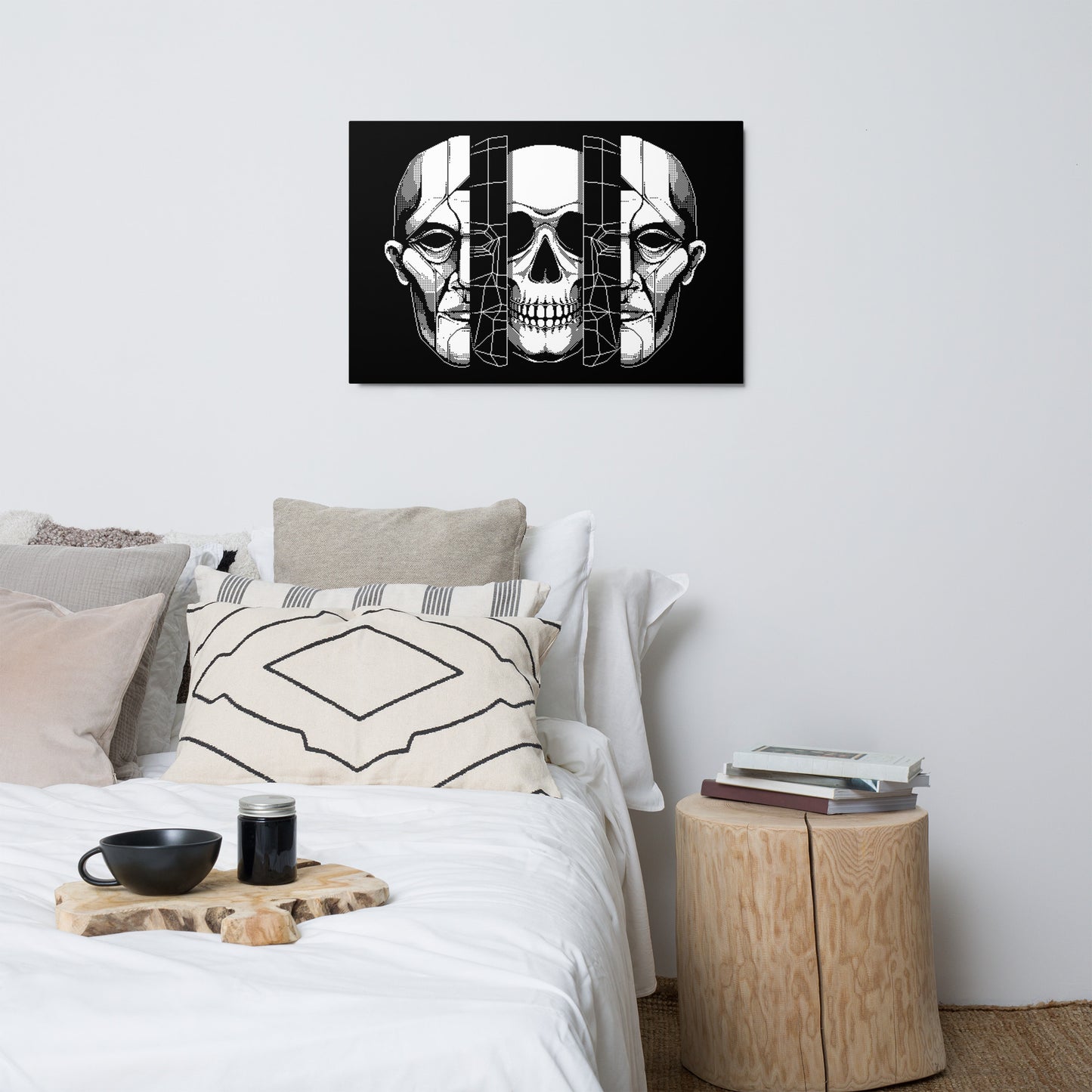 BONES-GEOMETRY-TEXTURE_Metal print