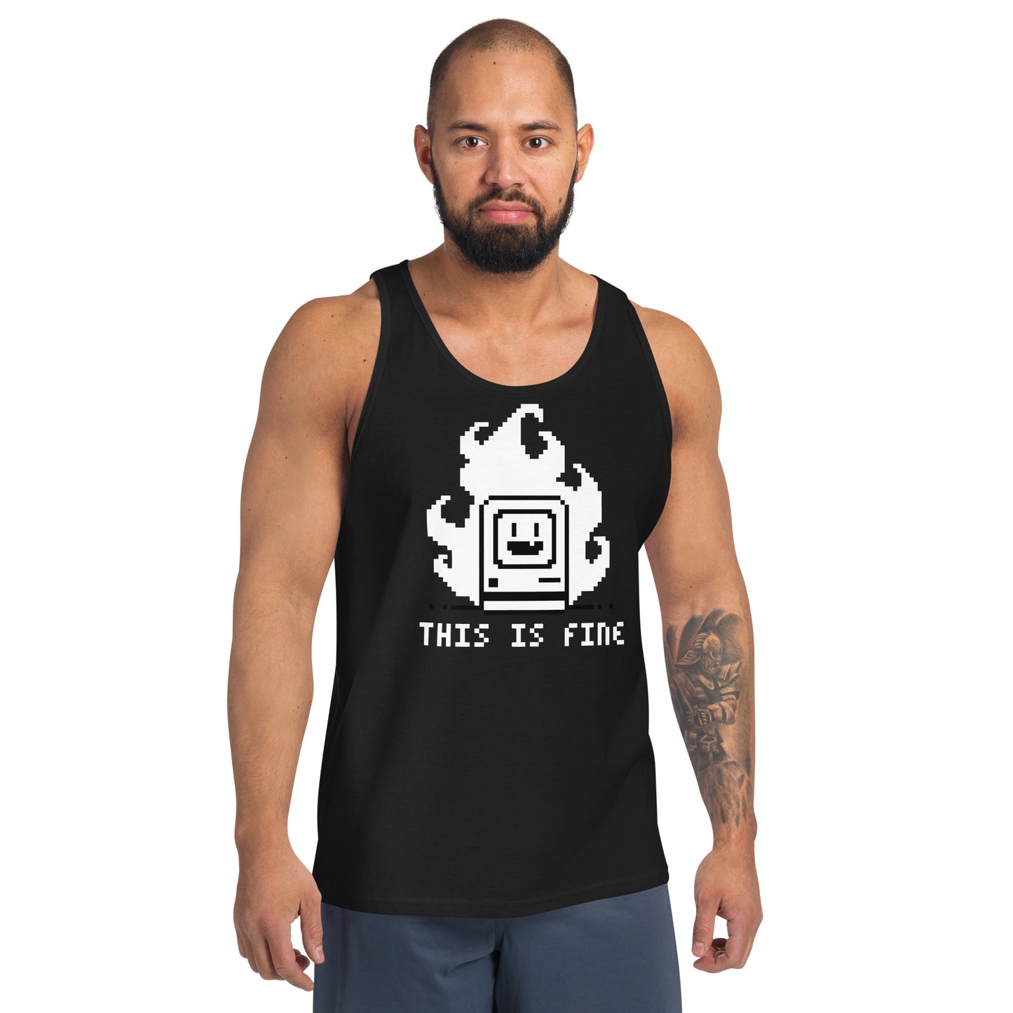 THIS IS FINE_Tank Top